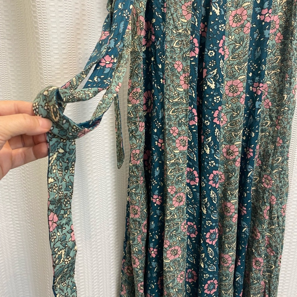 New Free People Bali Sultry Boho Flare Pants Sage  size S - Picture 6 of 8